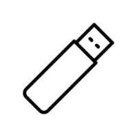 USB icona vettore. veloce guidare illustrazione cartello. Conservazione simbolo. vettore