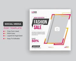 banner di social media di vendita di moda e design di banner web pro download vettore