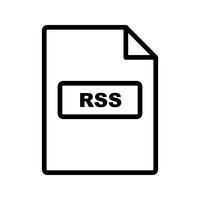 Icona di vettore di RSS
