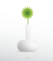 piante decorative in vaso di fiori. piccolo albero. idea di oggetti naturali per l'interior design e la decorazione. vettore. vettore