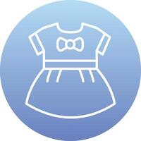 bambino ragazze vestito vecto icona vettore