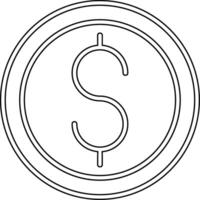 moneta vecto icona vettore