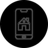 smartphone Casa controllo vecto icona vettore