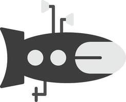 sottomarino vecto icona vettore