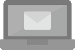 e-mail il computer portatile vecto icona vettore