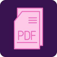 PDF file vecto icona vettore