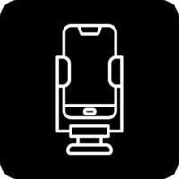 smartphone In piedi vecto icona vettore