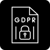 GDPR vecto icona vettore