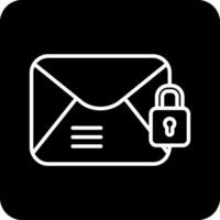 e-mail criptato vecto icona vettore