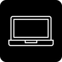 il computer portatile vecto icona vettore