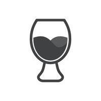 vino bicchiere succo logo vettore