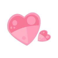 carino cuore amore icona illustrazione nel cartone animato stile design vettore
