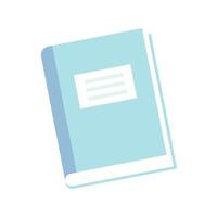 blu log libro icona vettore illustrazione