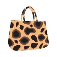 leopardo animale modello borsetta icona vettore illustrazione