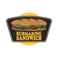 sub Sandwich logo modello per voi vettore