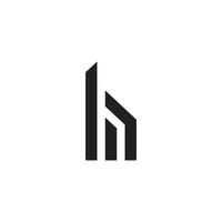 futuristico lettera h logo vettore