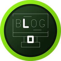 blogging creativo icona design vettore