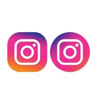 instagram pulsante icona logo vettore
