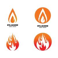 fuoco fiamma logo modello vettore icona olio, gas e energia logo concetto