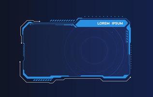 abstract hud ui gui futuro sistema di schermo futuristico design virtuale. illustrazione vettoriale eps10