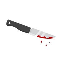 coltello sangue illustrazione vettore