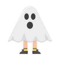 fantasma costume Halloween illustrazione vettore