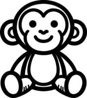 scimmia Bambola giocattolo vettore
