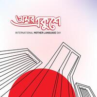internazionale madre linguaggio giorno. 21 febbraio vettore