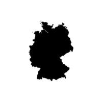 alto dettagliato vettore carta geografica - Germania
