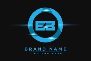 eb blu logo design. vettore logo design per attività commerciale.