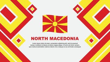 nord macedonia bandiera astratto sfondo design modello. nord macedonia indipendenza giorno bandiera sfondo vettore illustrazione. nord macedonia cartone animato