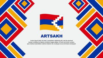 Artsakh bandiera astratto sfondo design modello. Artsakh indipendenza giorno bandiera sfondo vettore illustrazione. Artsakh