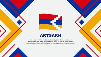 Artsakh bandiera astratto sfondo design modello. Artsakh indipendenza giorno bandiera sfondo vettore illustrazione. Artsakh illustrazione