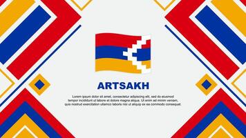 Artsakh bandiera astratto sfondo design modello. Artsakh indipendenza giorno bandiera sfondo vettore illustrazione. Artsakh bandiera