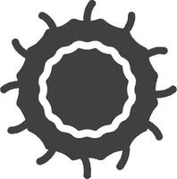bianca sangue cellula icona vettore illustrazione nel francobollo stile