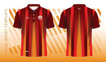 rosso astratto sfondo e modello per polo maglia sport design vettore