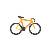 traccia bicicletta icona nel piatto colore stile. bicicletta da corsa strada pista ciclista sport concorrenza olimpico vettore