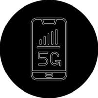 5g smartphone vecto icona vettore