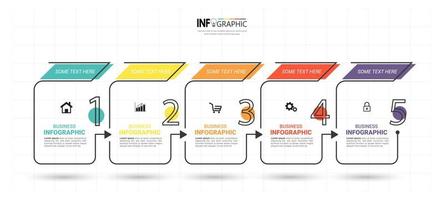 infografica piatta lineare vettore