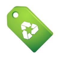 riciclare etichetta icona nel colore. ambiente ecologia eco amichevole vettore