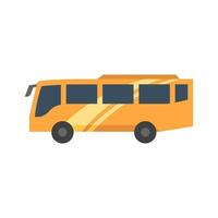 auto icona nel piatto colore stile. autobus, mezzi di trasporto vettore