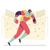 concetto di atleta del superbowl della donna vettore