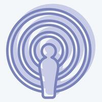 icona podcast. relazionato per Podcast simbolo. Due tono stile. semplice design modificabile. semplice illustrazione vettore