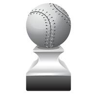 baseball trofeo icona nel colore. sport campione vincitore vettore