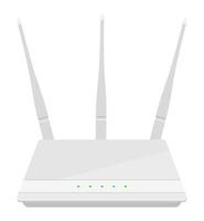 Wi-Fi router per Internet trasmissione vettore illustrazione isolato su bianca sfondo