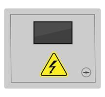 scatola per automatico elettrico interruttori azione vettore illustrazione isolato su bianca sfondo