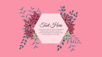 cornici di fiori etichetta vintage in stile dettagliato inviti, vendite, annunci vettore