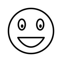 Icona di vettore di Emoji di risata