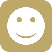 Icona di vettore di emoji felice