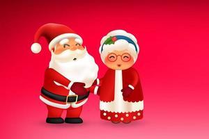 babbo natale enorme signora claus